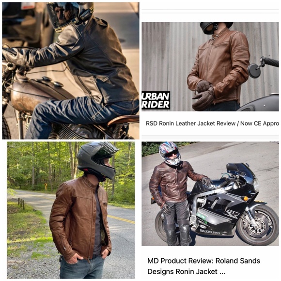 Ronin RSD Motorcycle 100% Leather Jacket Mens XL color Tobacco 2017 - Picture 2 of 16